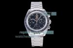OM Factory Replica Omega Speedmaster Apollo 11 Stainless Steel Black Dial 42MM Watch